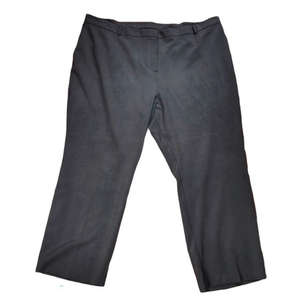 Julipa US 26 Women’s plus-size brown high rise wide leg‎ career classic pants